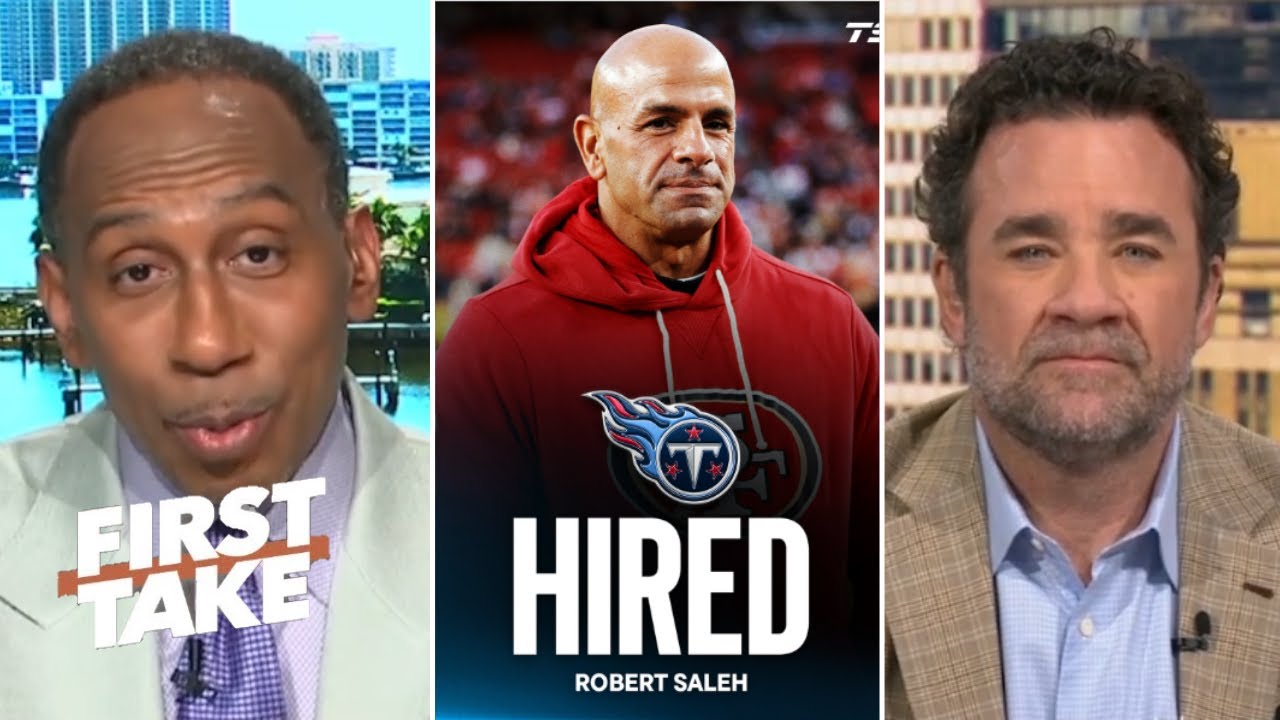 FIRST TAKE | Titans just became a playoff team! - Stephen A. calls Robert Saleh perfect hire for TEN