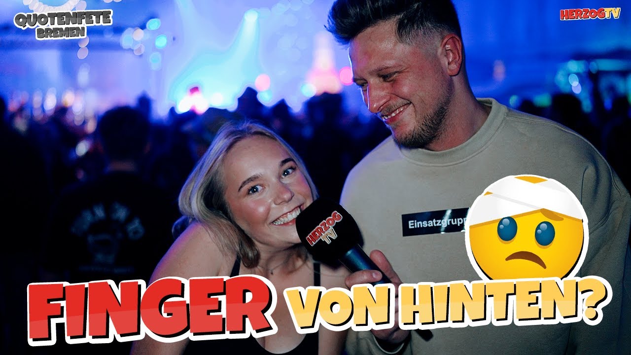 FINGER von hinten? 🤕 Straßenumfrage Quotenfete Bremen
