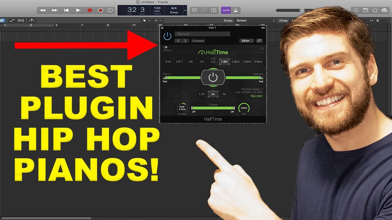 LOGIC PRO X PIANO BEAT! THE BEST PLUGIN FOR MAKING A HIP HOP PIANO BEAT ON LOGIC PRO X (HALFTIME)