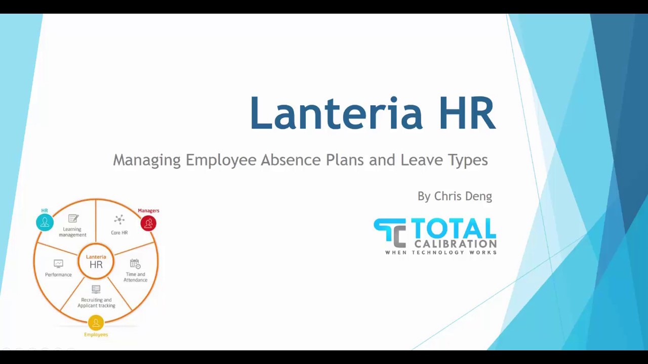 Managing Absence Plans and Absence Types