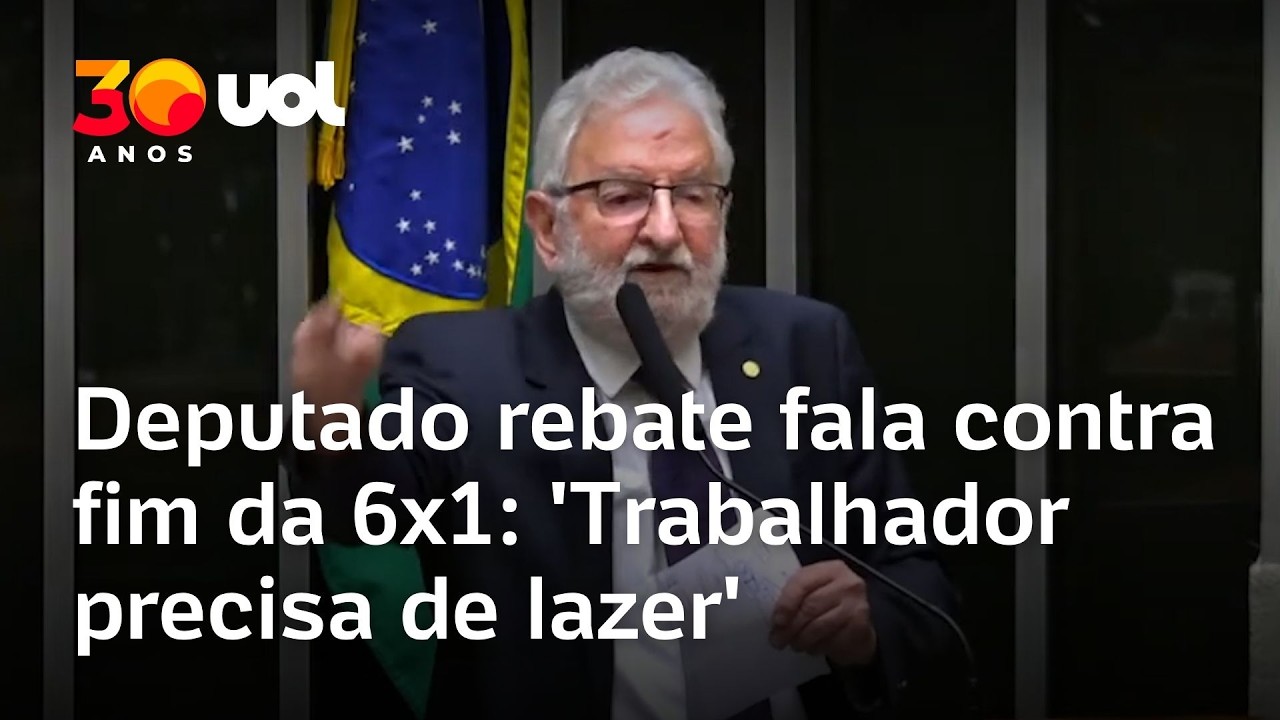 '&Oacute;cio demais faz mal': Deputado rebate fala contra fim da escala 6x1: 'Trabalhador precisa de lazer'