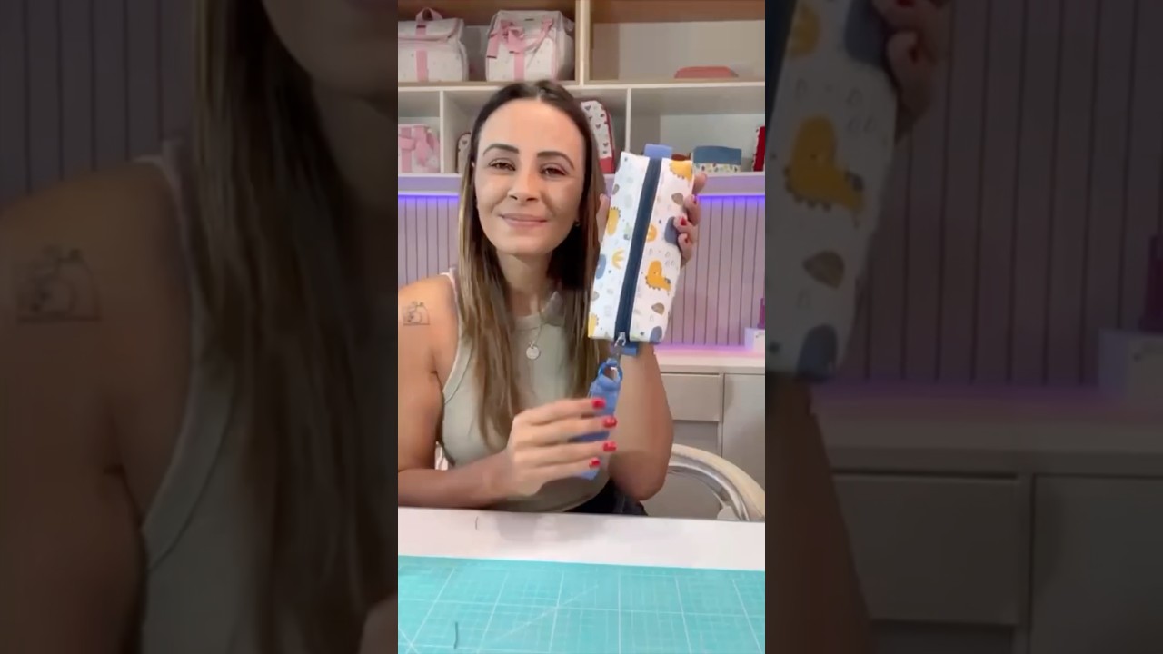 Estojo f&aacute;cil de costurar passo a passo - costura para iniciantes - Estojo mais f&aacute;cil para iniciantes