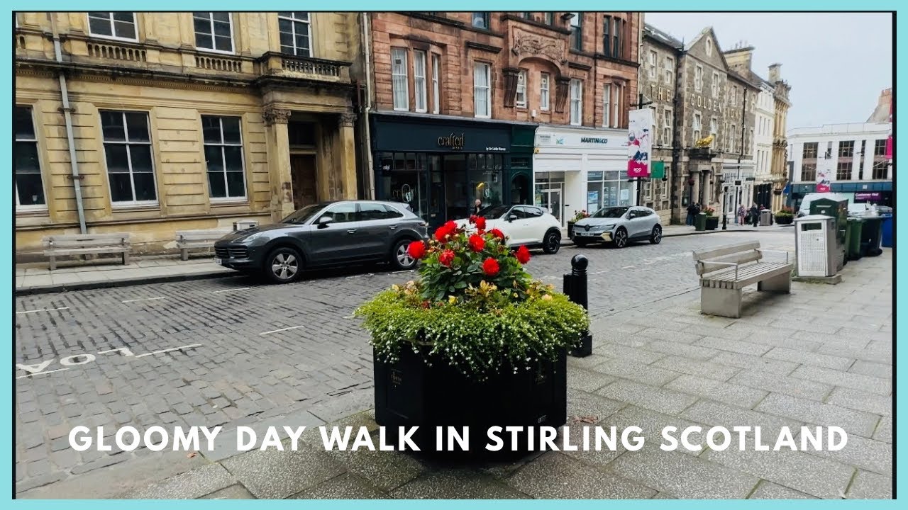 Gloomy DAY WALK in Stirling SCOTLAND