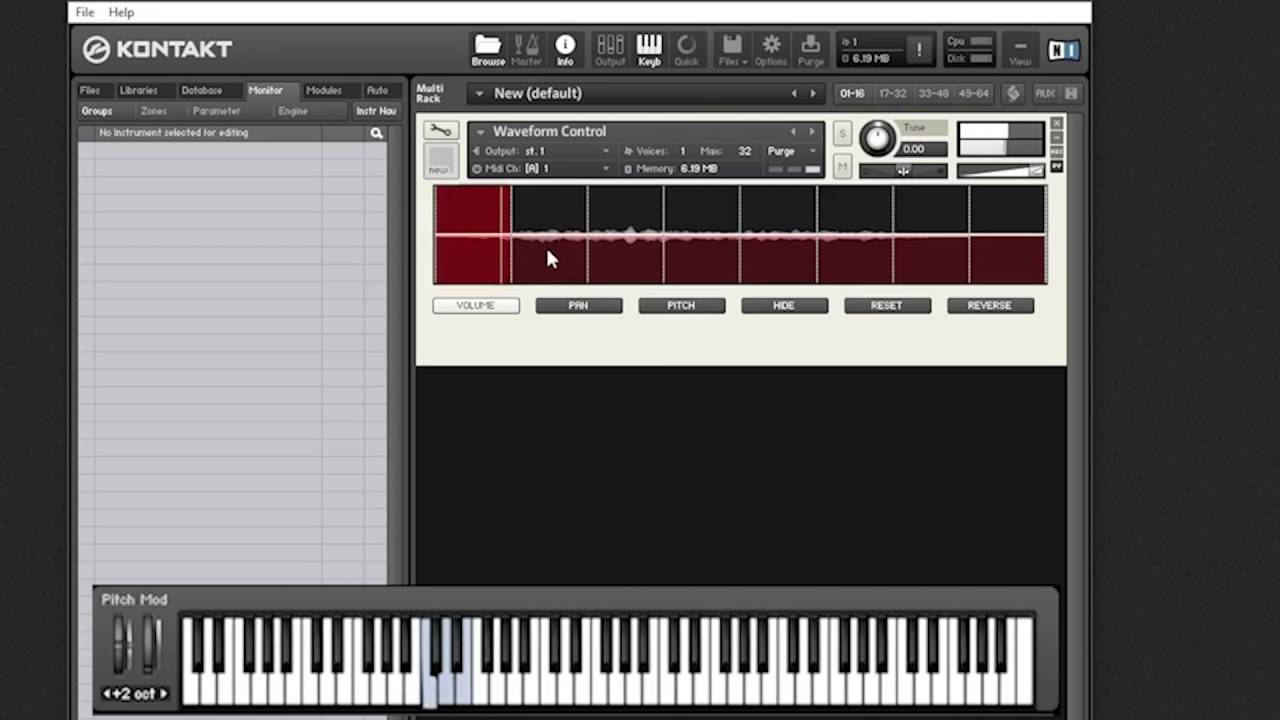 Kontakt Scripting Tutorial - Waveform Control Introduction