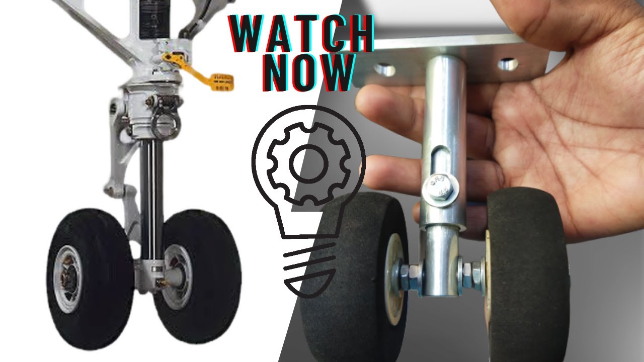 RC Plane Landing Gear with Suspension| Final Part |Nose Landing Gear| Light weight| Assembly