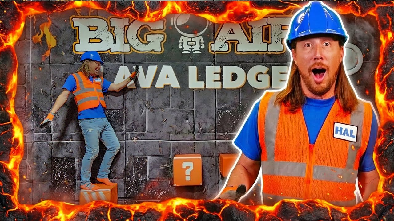 🔥 Handyman Hal Takes on the Big Air Lava Ledge Challenge! 🔥 | Big Air Adventure Park Fun