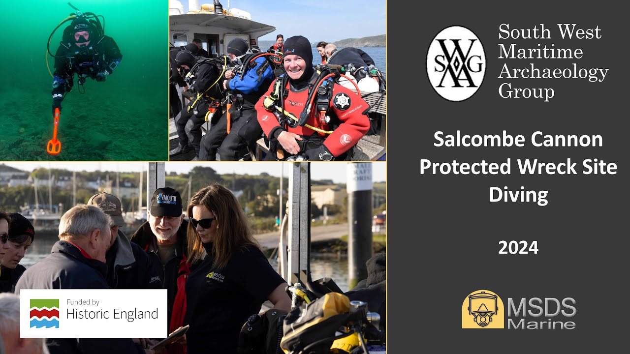 Diving the Salcombe Cannon protected wreck site with SWMAG - May 2024
