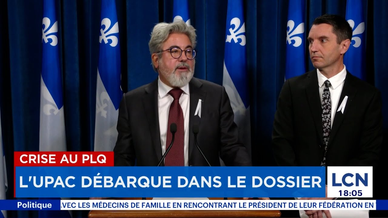 Crise au PLQ: l'UPAC débarque dans le dossier