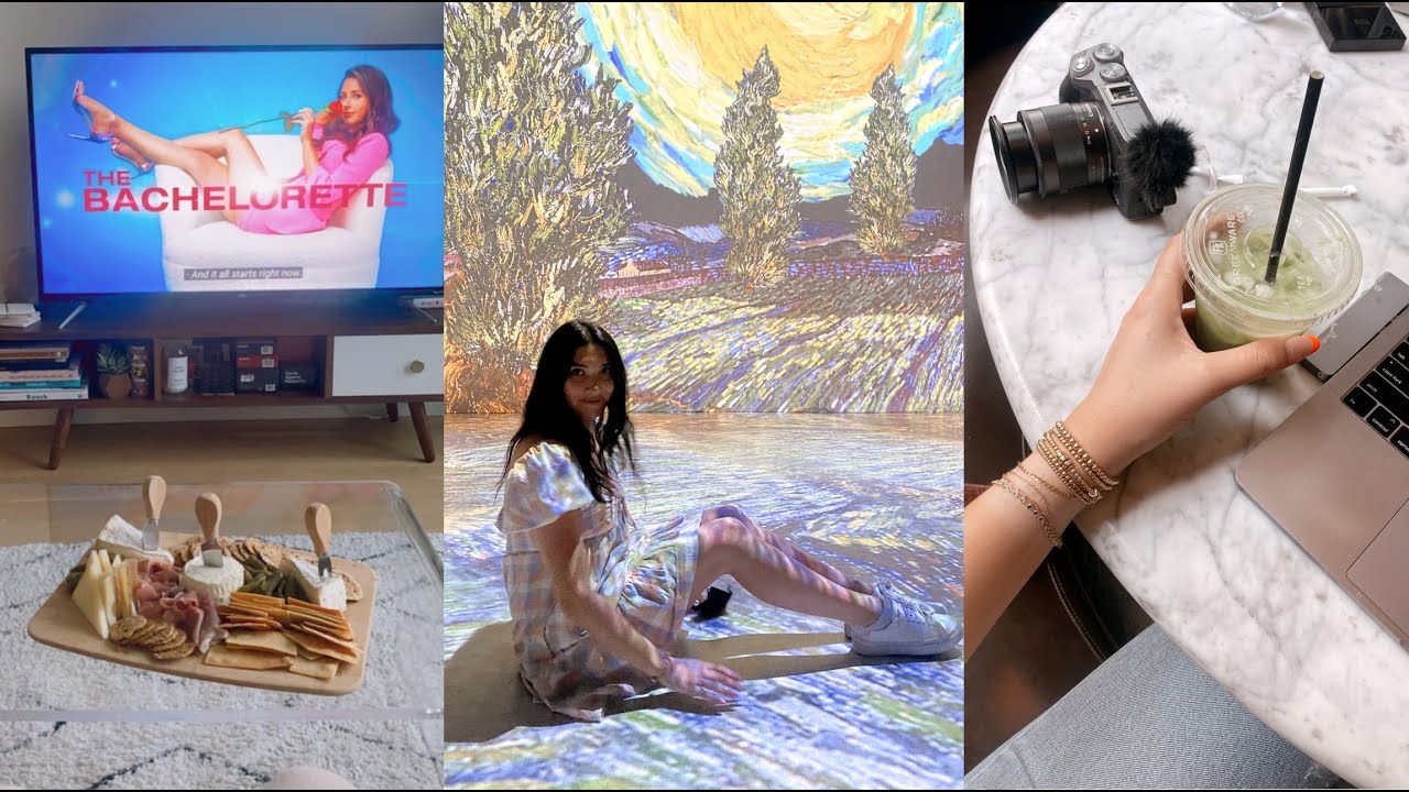 NYC vlog | van gogh exhibit, fave nyc places to go + cheese board making
