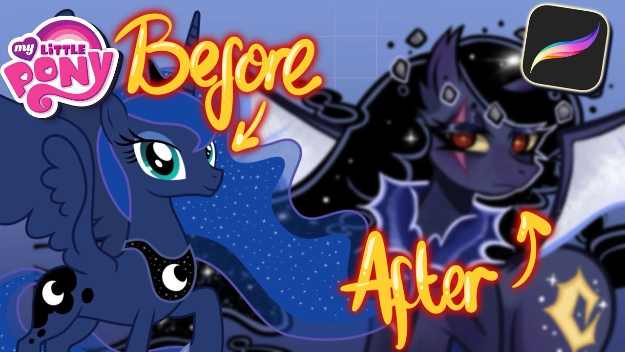 REDESIGNING PRINCESS LUNA FROM MLP!