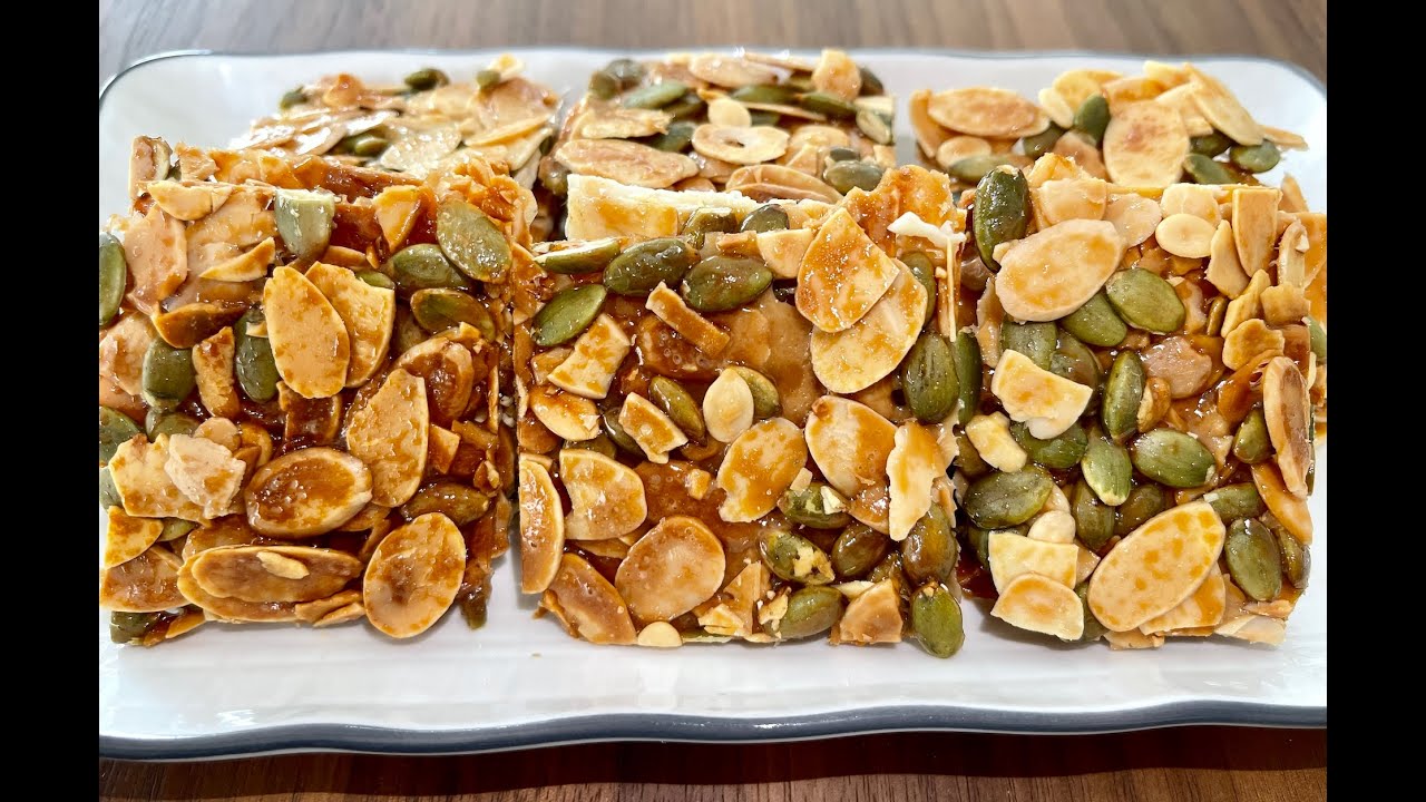 杏仁南瓜子脆饼片 Almond & Pumpkin Seeds Florentine