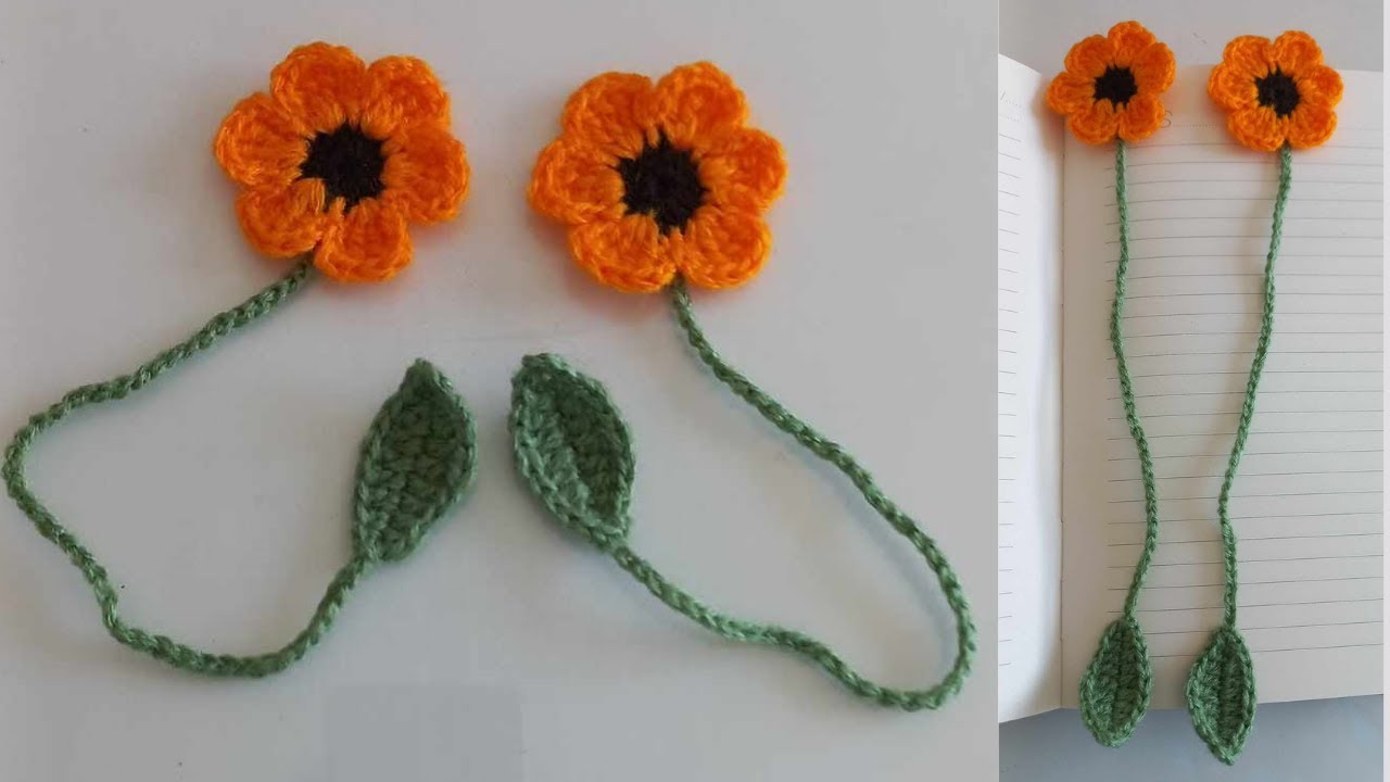Marque page Fleur : vidéo tutoriel pas à pas