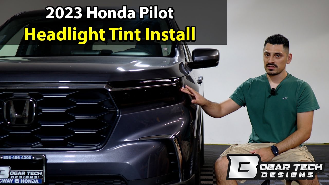 Honda Pilot 2023-2025 Headlight Tint Install
