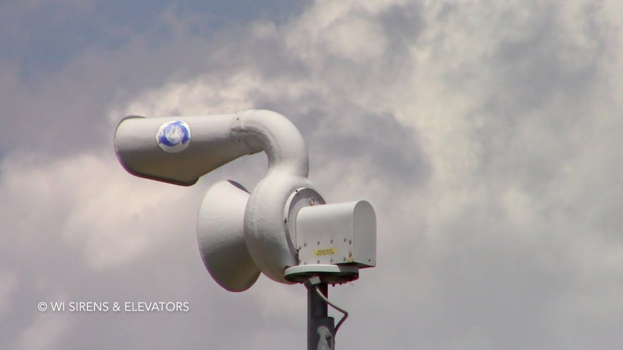 ACA Allertor 125 Siren Test, South Milwaukee, WI (Alert & Attack) - 7/10/19