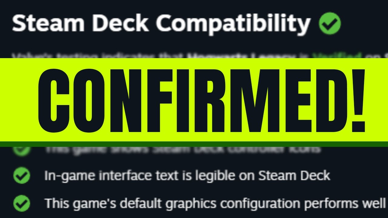 Is Hogwarts Legacy Steam Deck Compatible (Verified)?