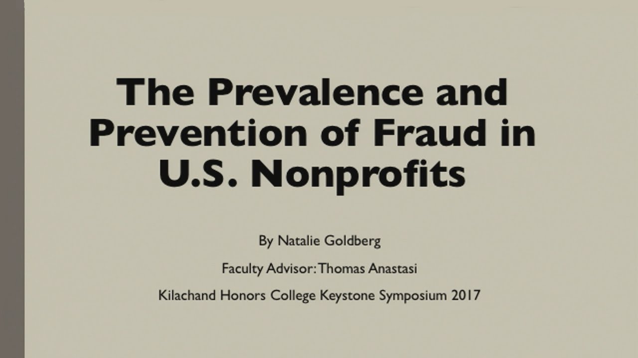 The Prevalence and Prevention of Fraud in US Nonprofits