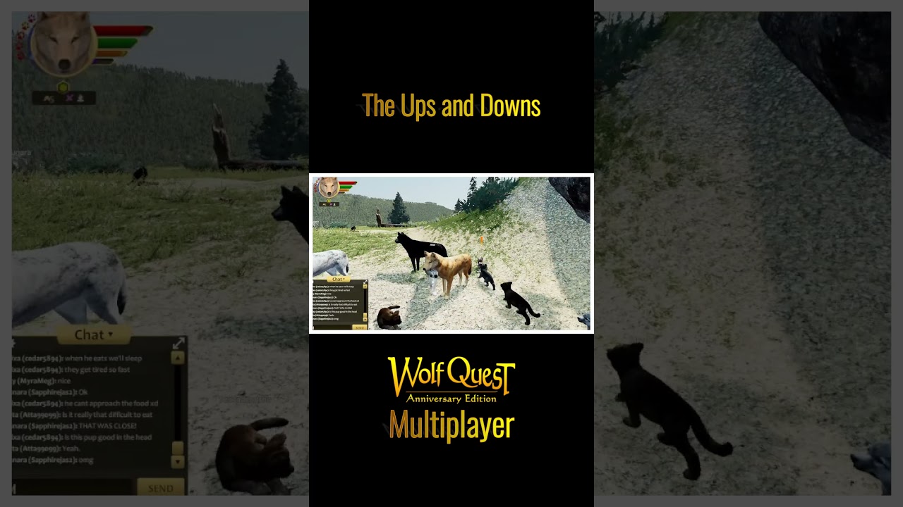 Взлеты и падения в WQ #игры #геймер #wolfgaming #wolfquest #геймплей #игровыевидео #девушкагеймер