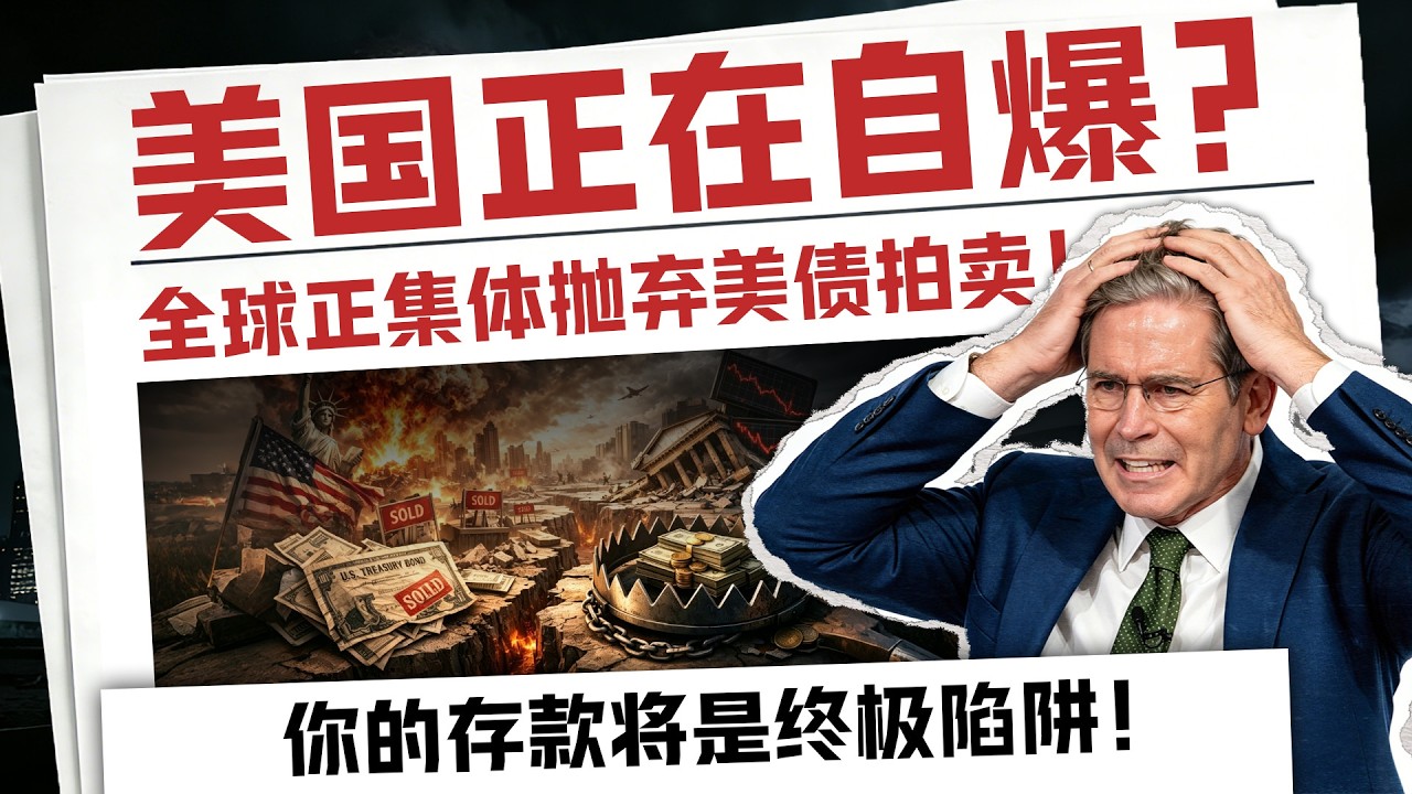 【紧急】美债要崩盘了？大国央行疯狂撤退，加勒比幽灵2.4万亿接盘！警惕80倍杠杆引爆金融核弹，10万亿债务高墙将拖垮美国！对冲基金暗中制造流动性黑洞！普通人惨遭连环洗劫，全球财富惊天大重置！
