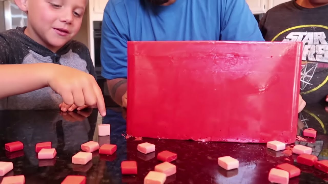How to Make a World Record Giant Starburst! Melting STARBURSTS to Make 1 MASSIVE Starburst Candy!