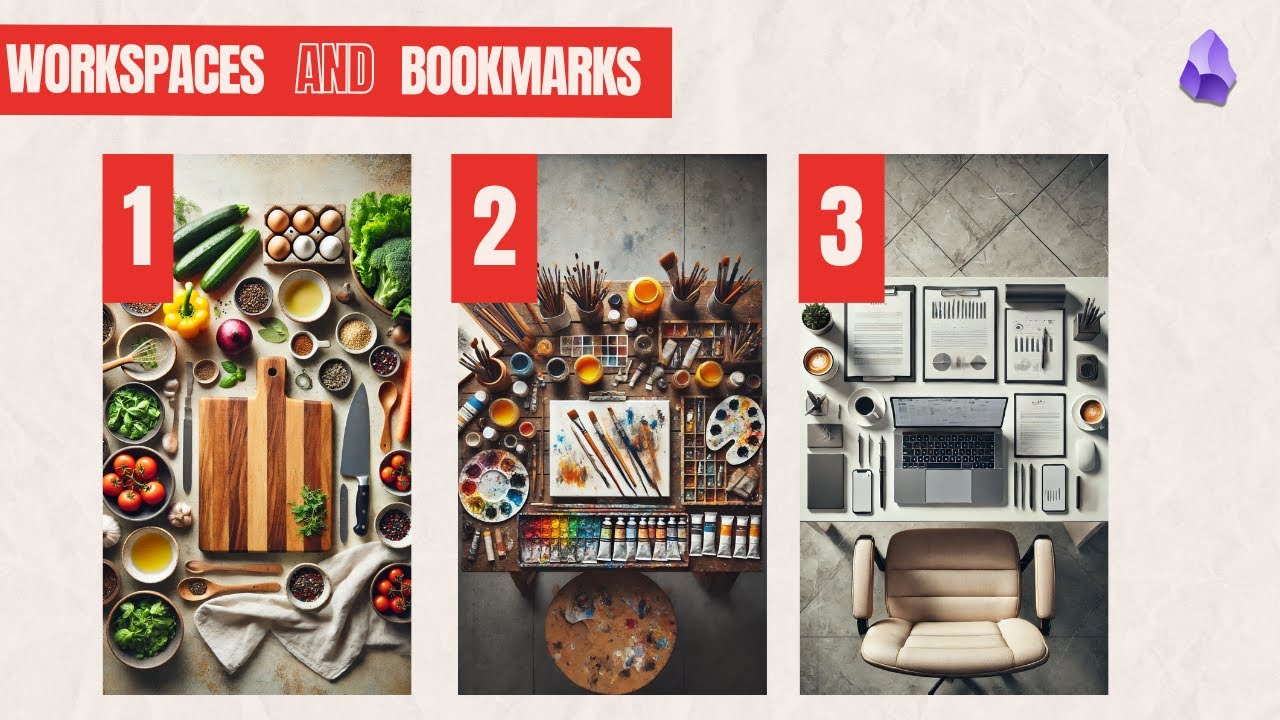 Organize Smarter, Not Harder: Workspaces & Bookmarks in Obsidian
