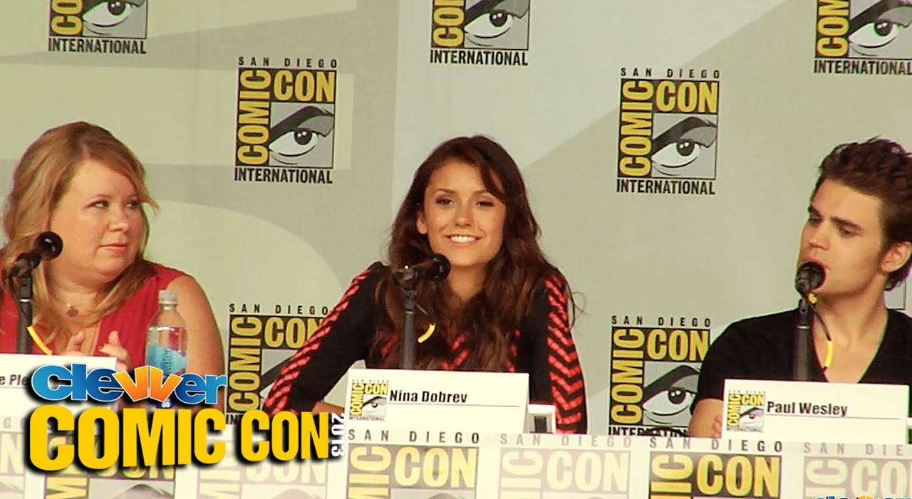 Панельная дискуссия «Дневники вампира» на Comic-Con 2013: Пол Уэсли, Йен Сомерхолдер, Нина Добрев