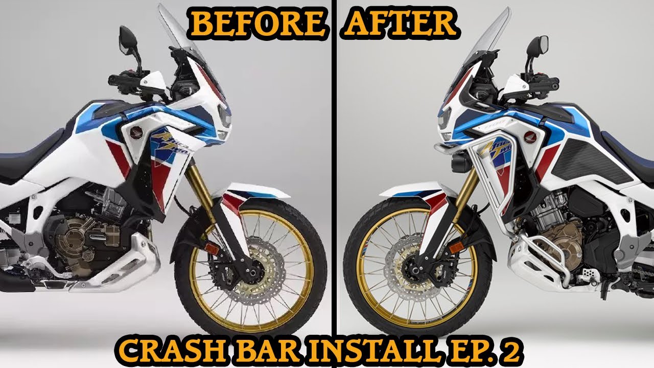 Honda Africa Twin - Crash Bar install - Ep. 2 Installing the Engine Guard