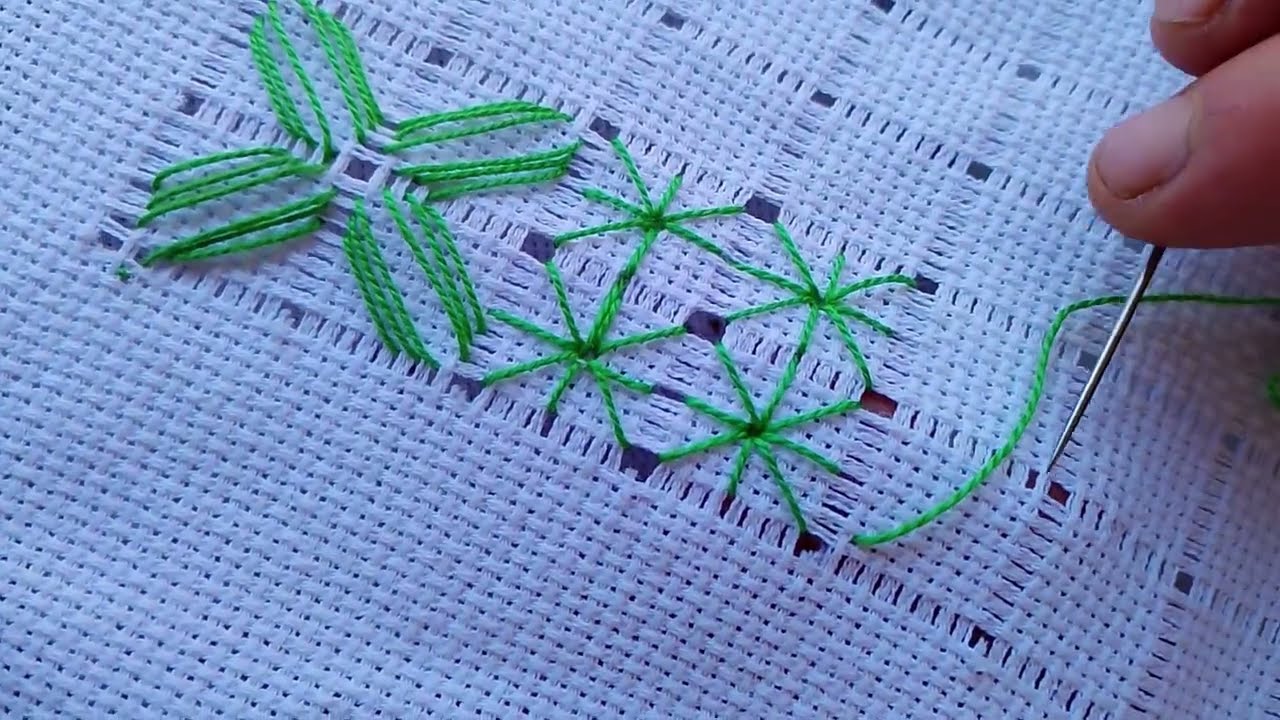 Como hacer deshilado en servilleta (Parte 2) - Estela Bordados Artesanales