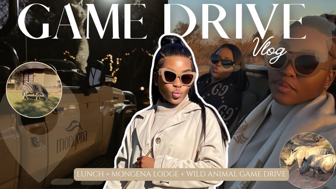 GAME DRIVE VLOG:🦓 Mongena lodge | Lion killed a buffalo | Sunset | Dinner | South African YouTuber!|