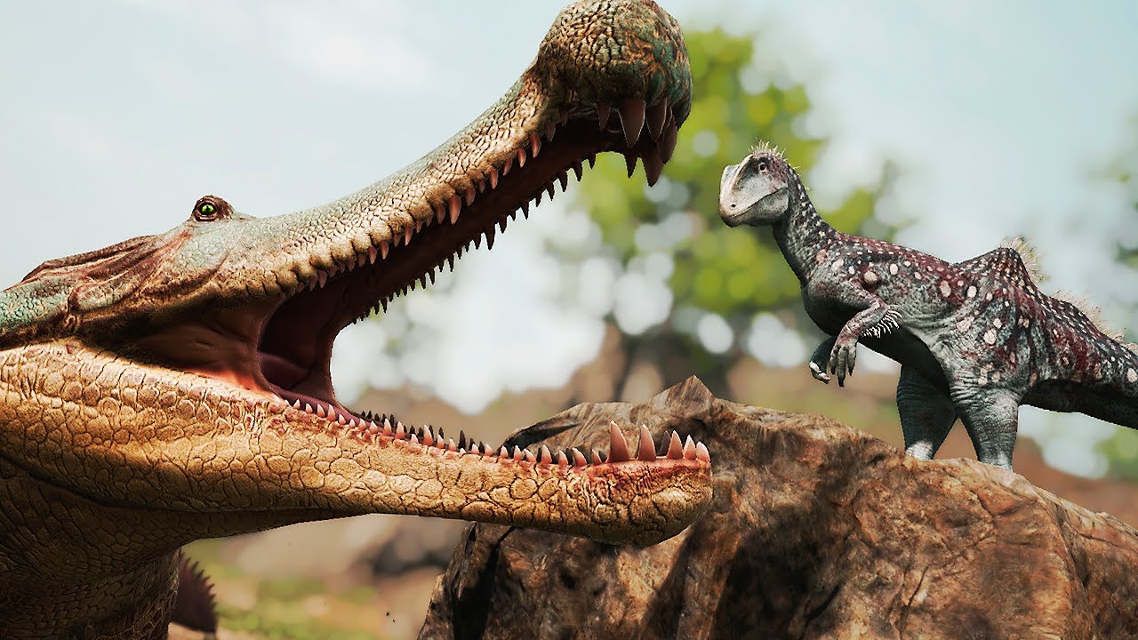 A Maior Invasão de Sarcosuchus e Concavenator! A Ilha da Tartaruga | Path of Titans | (PT/BR)