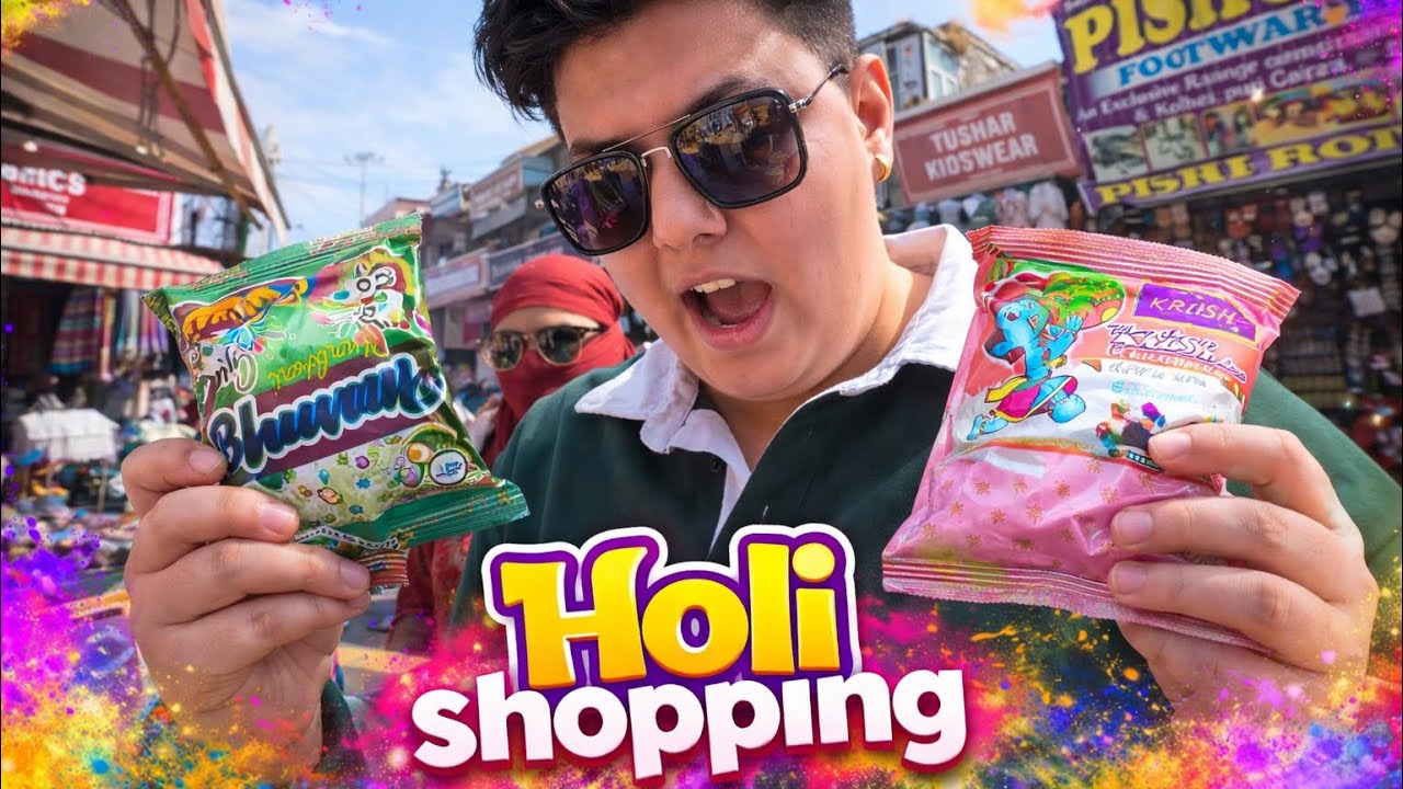 Holi Shopping Kr di 😍🌈 | Day Out With Bhabi 🥳 | Preeti With Vlogs 