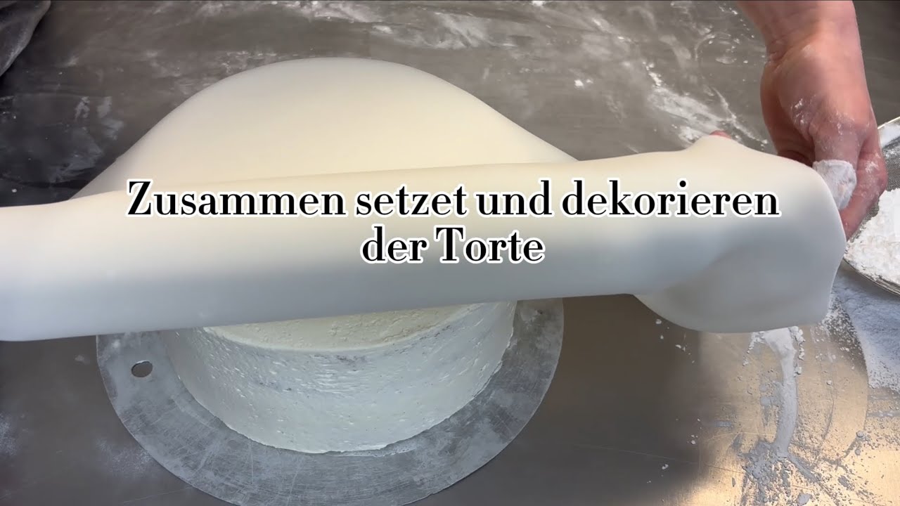 Zusammensetzten und dekorieren der Torte 🎂 
