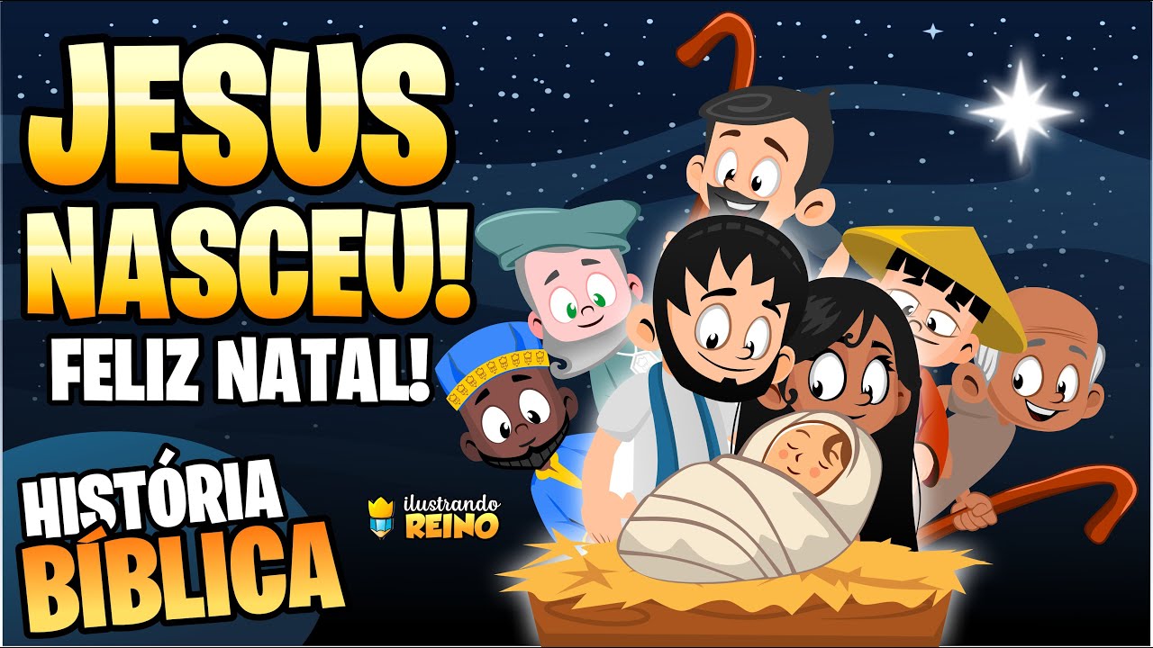 Feliz Natal  Nasceu Jesus ESPECIAL DE NATAL  - História Bíblica Infantil - Novo Testamento Bíblia IR