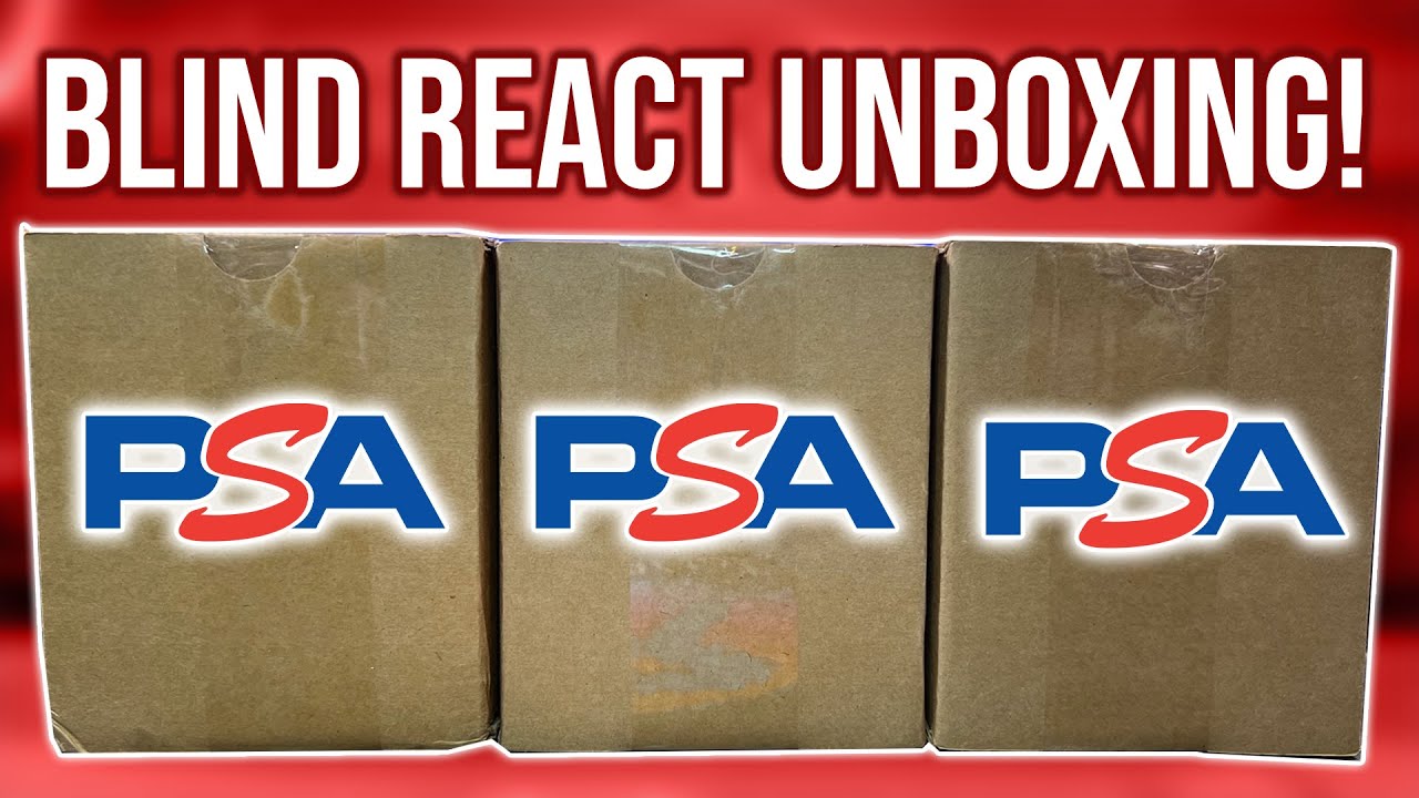 BLIND REACTING TO A 60+ CARD PSA GRADING SUBMISSION!
