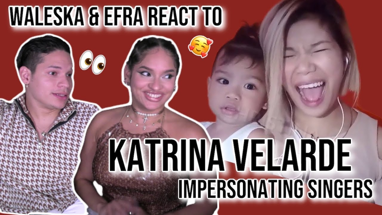 The SHAKIRA Killed me😂| Waleska & Efra react to Katrina Velarde IMPERSONATIN SINGERS (Burn)