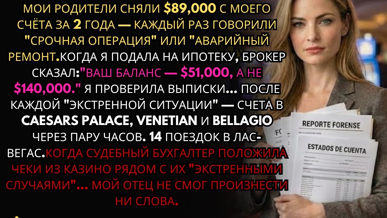 Мои родители взяли $89К с моего счёта на 