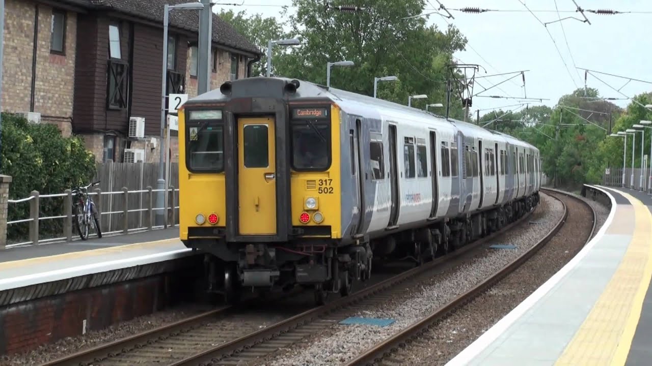 Trains at Shelford Station near Cambridge