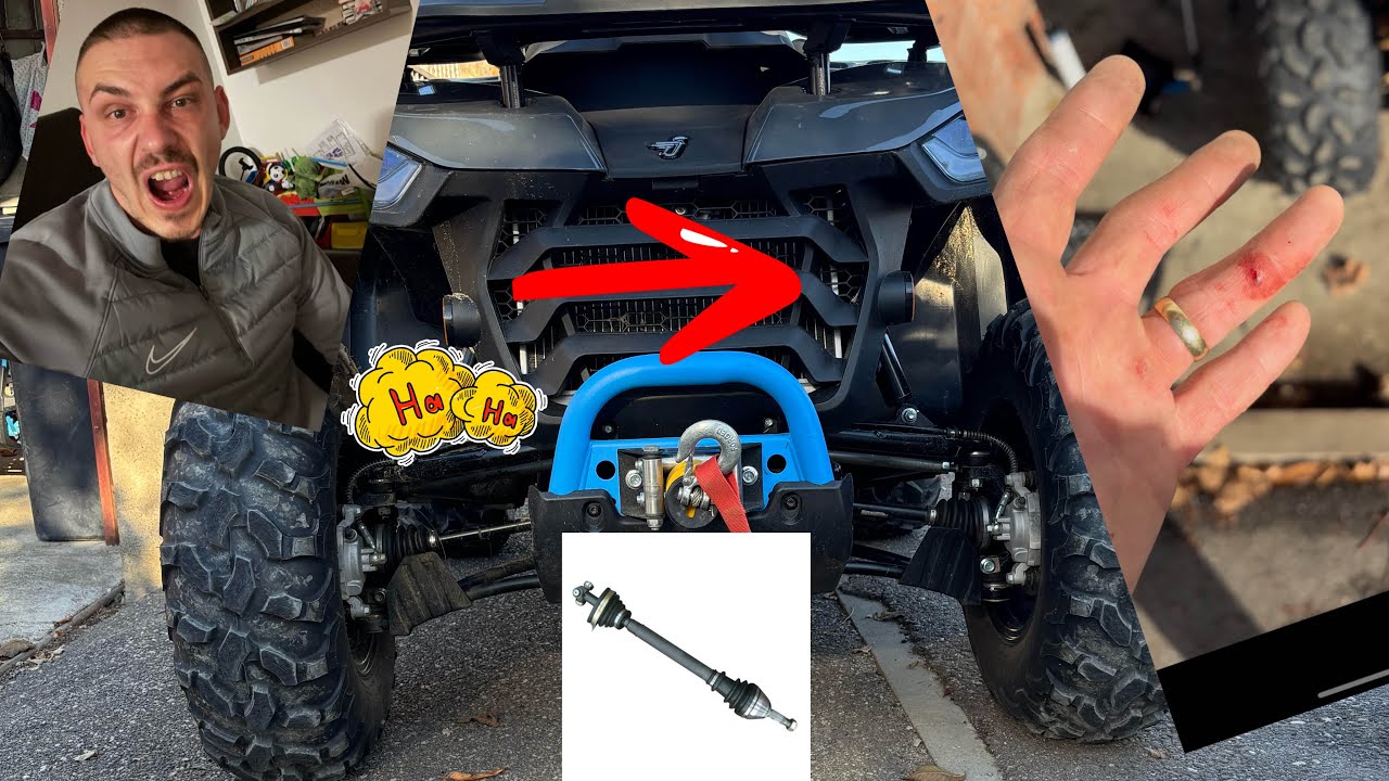 Cum am schimbat burduful de planetară la Segway AT5–Tutorial simplu-Replace the CV Boot on a Segway