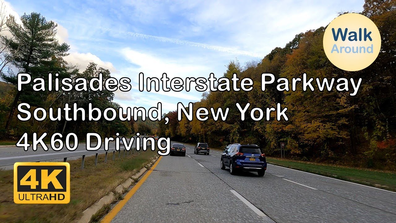 【4K60】 Driving - Palisades Interstate Parkway South, New York