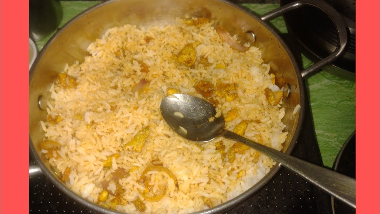 Egg fried rice simple tasty easy to make instantly....#@విజ్జిరైన్బోచన్నేల్.,