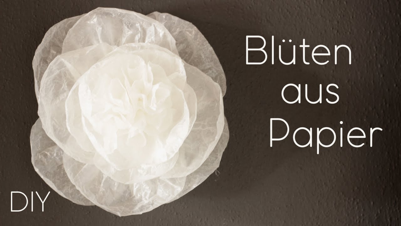 DIY | Blüten aus Papier | große Papierblüten einfach selber machen | tolle Dekoidee | Just Deko