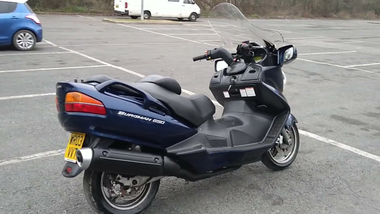 2003 SUZUKI BURGMAN 650 AN650 VERY CLEAN GOOD EXAMPLE 40K MILES MOT RIDE AWAY V5