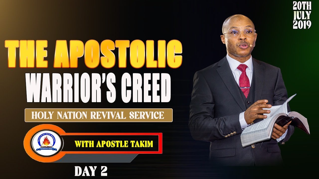 RICHARD E. S. TAKIM Apostle Live Stream| APOSTOLIC WARRIORS' CREED -02 12|07|2019