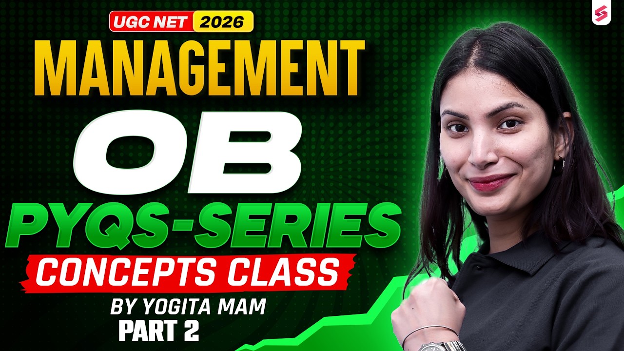 UGC NET June 2026 | UGC NET Management Classes | Organizational Behaviour UGC NET By Yogita Mam