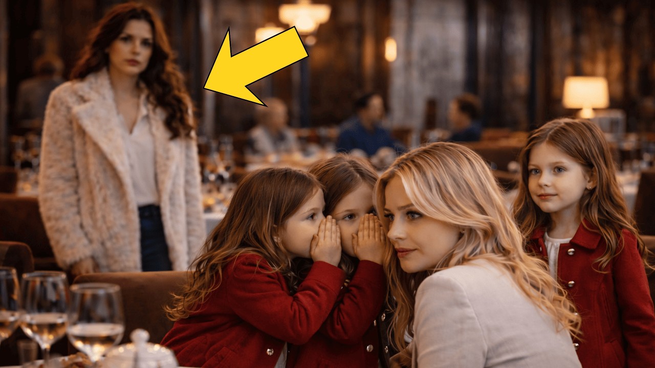 “FINJA QUE VOCÊ É NOSSA MÃE” — SUSSURRARAM AS TRIGÊMEAS A DESCONHECIDA… E O RESTAURANTE PAROU