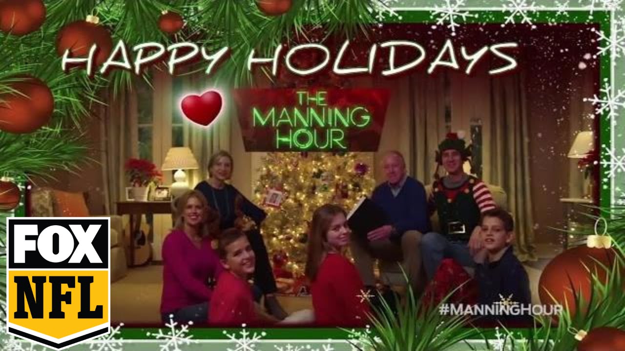 Merry Christmas from Cooper Manning's family | FOX NFL KICKOFF | #MANNINGHOUR
