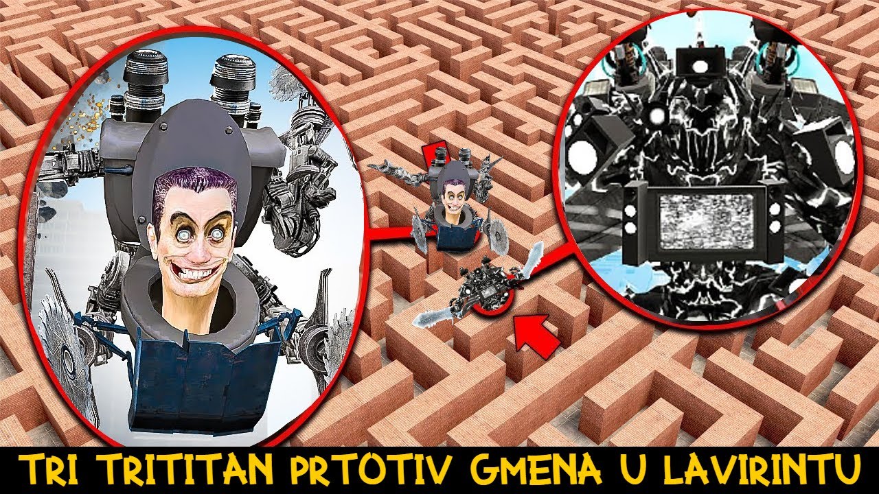 NOVI TRI TITAN I KOPIJE GMENA SU SE POBILI U LAVIRINTU!!!