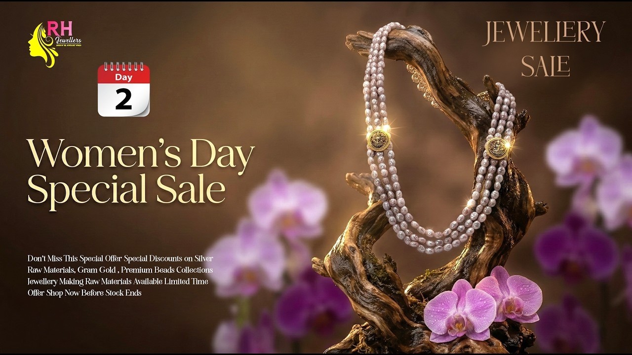 Women's Day Special Jewellery Sale Day 2 💖 Silver 1 Grm Gold Pearls Corals Collection | RH Jewellers
