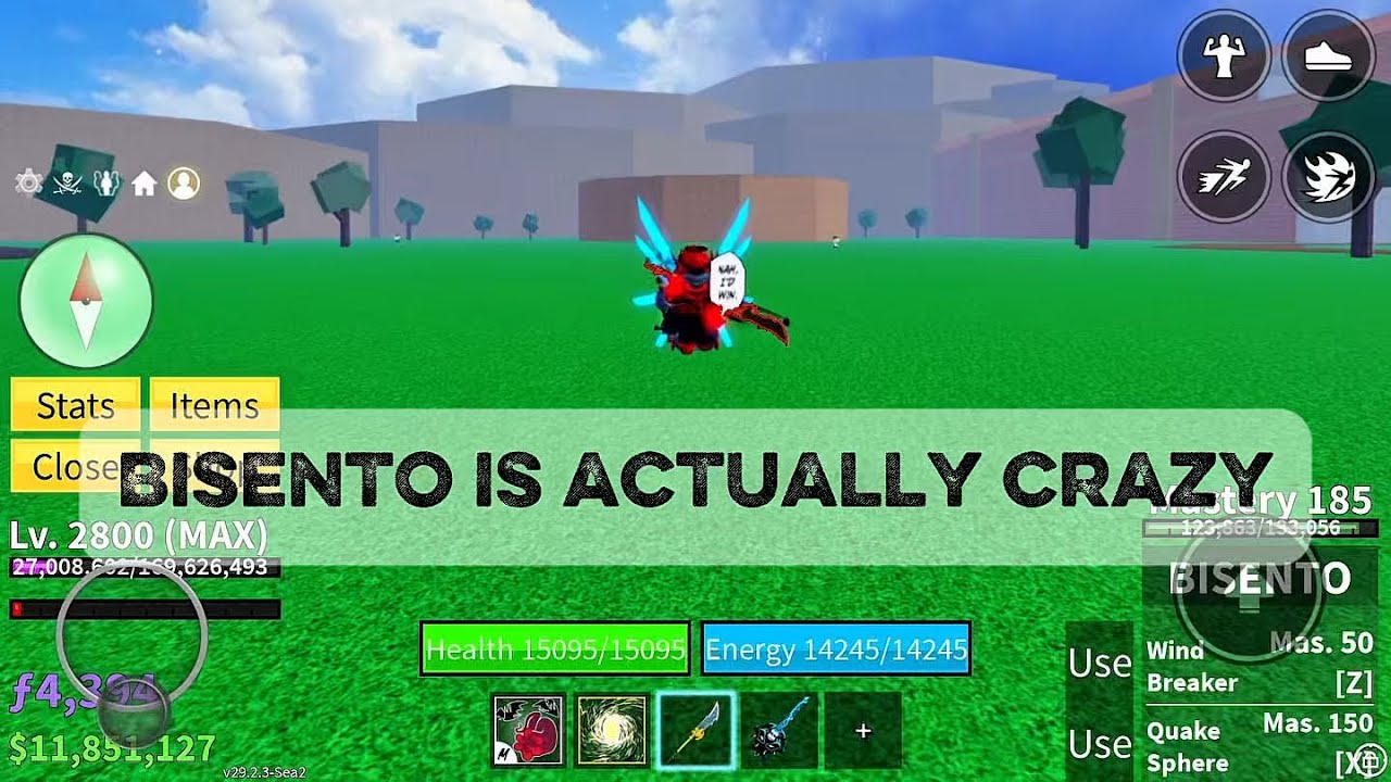 Bisento Sword Is INSANE 🤯 | Blox Fruits Roblox