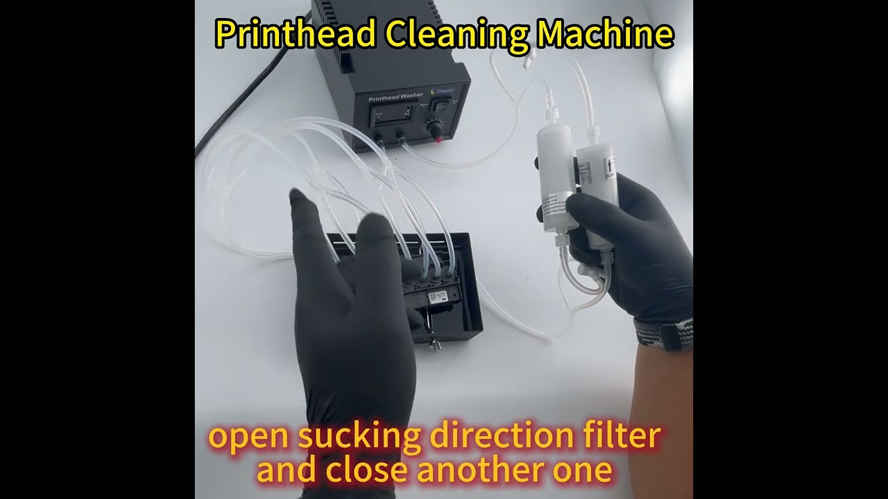 8 Channels Printhead Washer Instruction#dtf #printhead#unclog#printheadclean