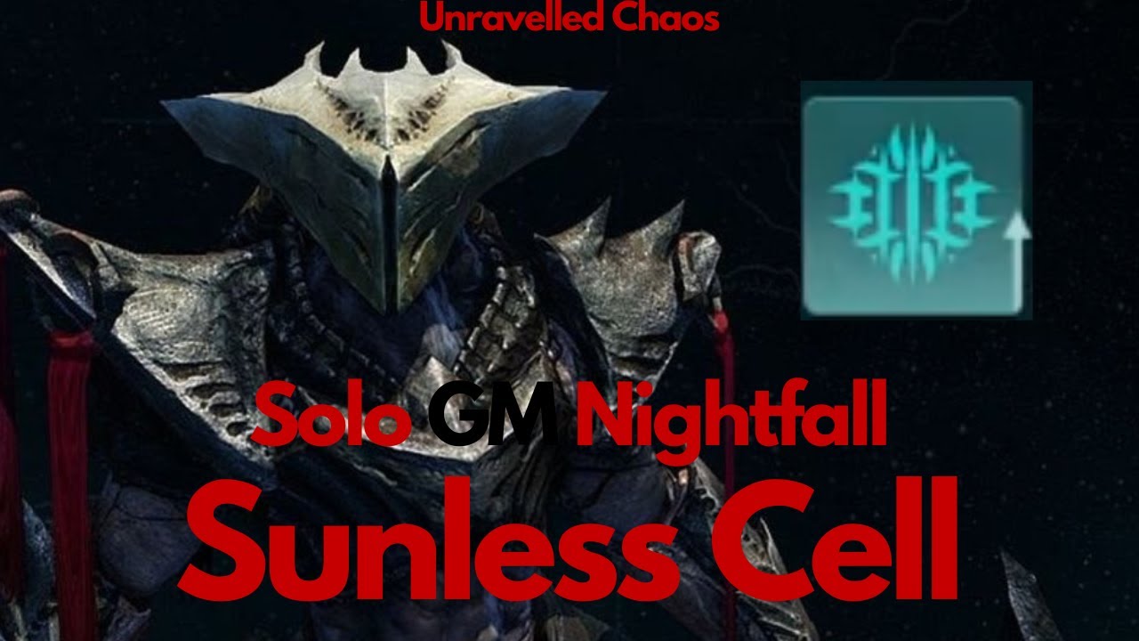 Destiny 2 SOLO GRANDMASTER NIGHTFALL - Sunless Cell